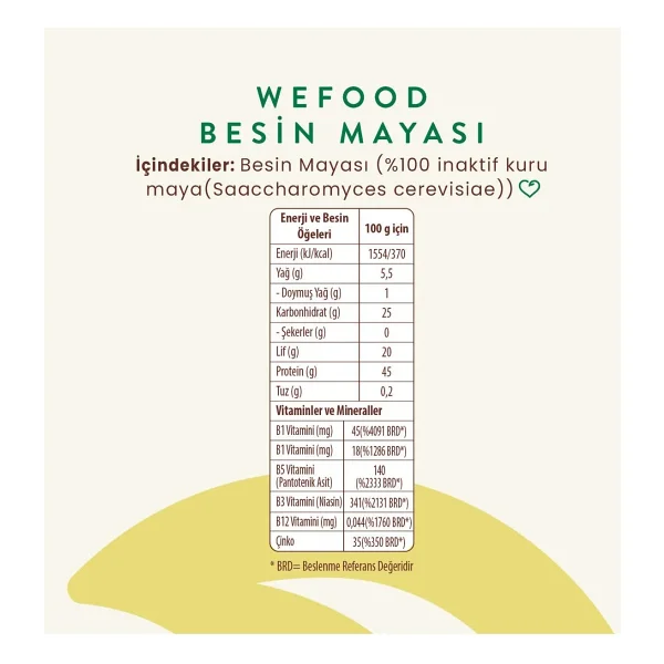 Wefood Besin Mayası 100 Gr - Görsel 6