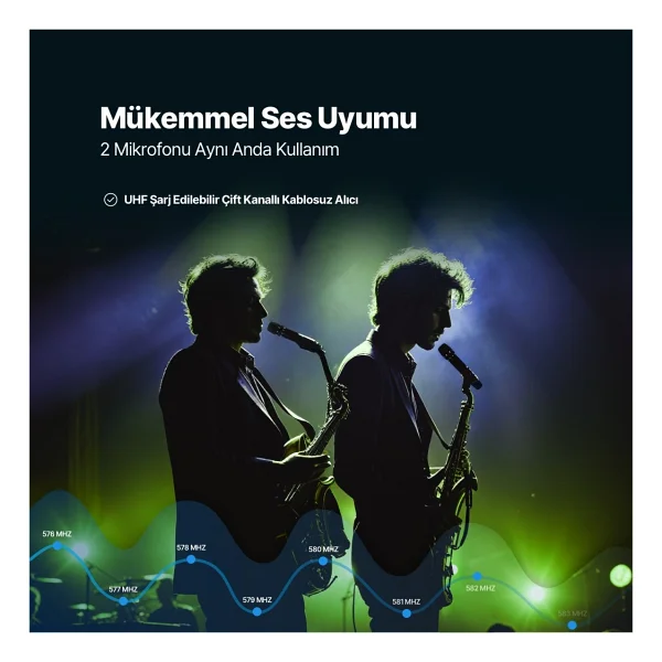 Ttec 2mfs01s 2'li Kablosuz Mikrofon Seti - Görsel 6