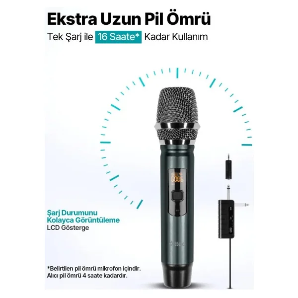 Ttec 2mfs01s 2'li Kablosuz Mikrofon Seti - Görsel 7