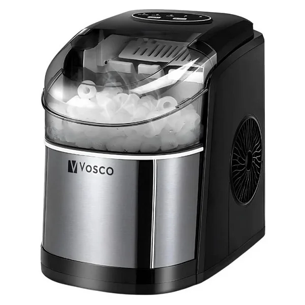 Vosco Set Üstü Buz Makinesi 12 Kg Siyah Güçlü Kompresör ile Hızlı Buz Üretimi - Görsel 9