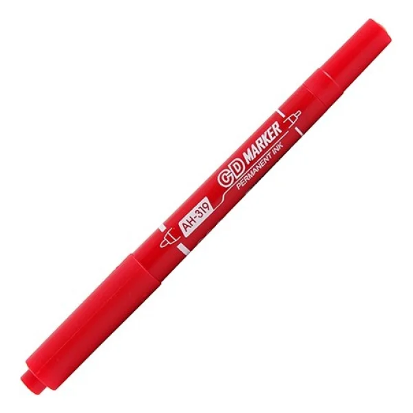 Aihao 319 Çift Taraflı Permanent Asetat Kalemi Siyah - Görsel 2