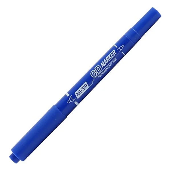 Aihao 319 Çift Taraflı Permanent Asetat Kalemi Siyah - Görsel 3