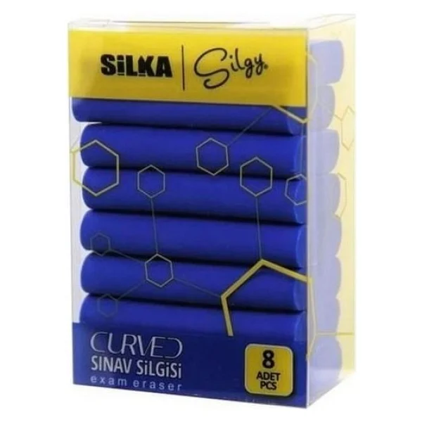 Silka Sg53 Curved 8'li Sınav Silgisi - Görsel 3