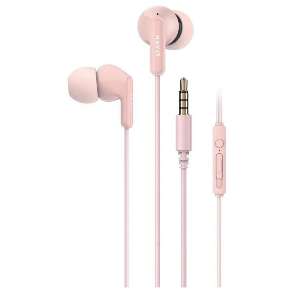 Havit E335p Kulak İçi Kablolu Mikrofonlu Kulaklık 3.5mm Jack 1.2m Kablo - Beyaz - Görsel 6