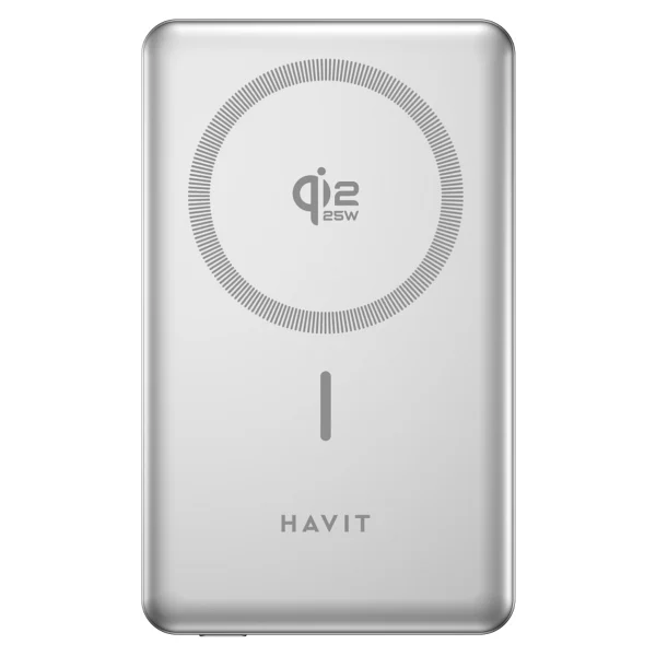 Havit Pb5203 Beyaz 10000 mAh Hızlı Şarj Kablosuz Powerbank - Görsel 2