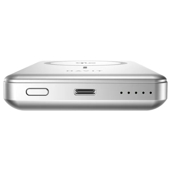 Havit Pb5203 Beyaz 10000 mAh Hızlı Şarj Kablosuz Powerbank - Görsel 4