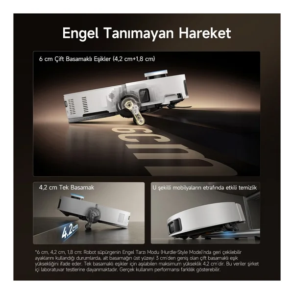 Dreame X50 Pro Ultra Complete Çöp İstasyonlu Akıllı Robot Süpürge - Görsel 4