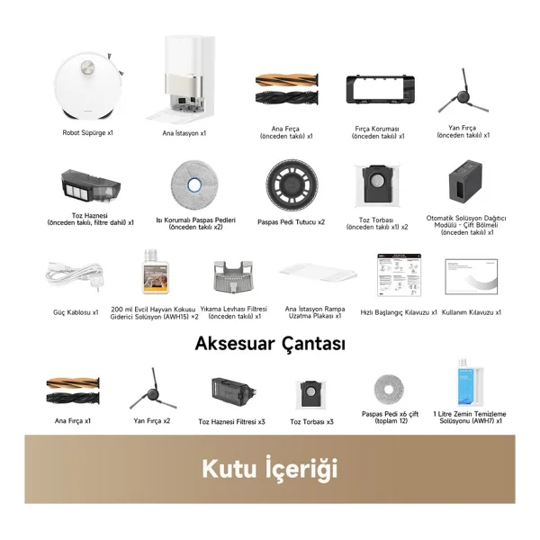 Dreame X50 Pro Ultra Complete Çöp İstasyonlu Akıllı Robot Süpürge - Görsel 9