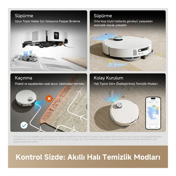 Dreame X60 Ultra Complete Çöp İstasyonlu Akıllı Robot Süpürge - Görsel 7