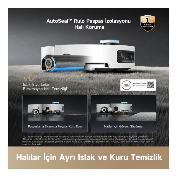 Dreame Aqua 10 Ultra Roller Çöp İstasyonlu Akıllı Robot Süpürge - Görsel 4