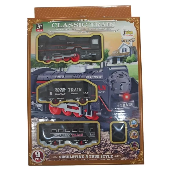Ctoys Jhx3301 9 Parça Pilli Tren Seti - Görsel 3