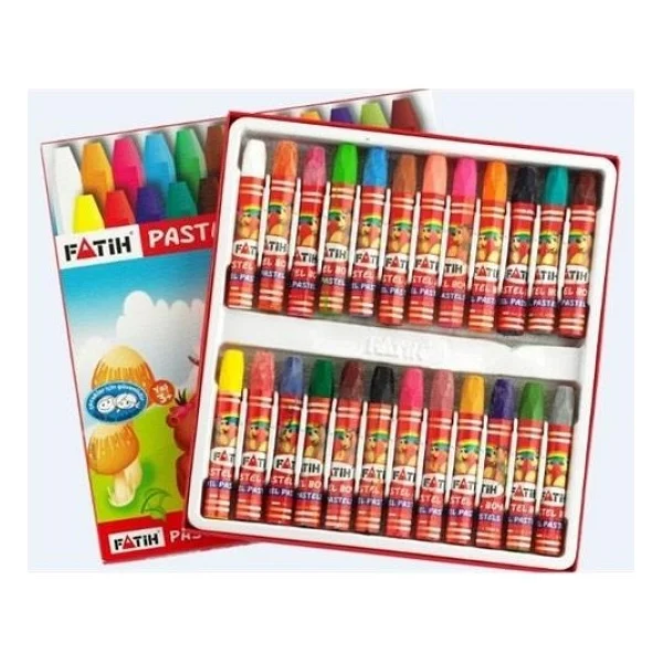 Fatih King Size Karton Kutulu 24'lü Pastel Boya - Görsel 2