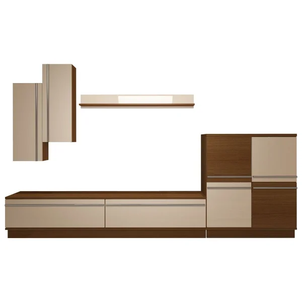 Decoraktiv Eko 6b Mdf Std TV Ünitesi TV Sehpası Beyaz - Ceviz - Görsel 4