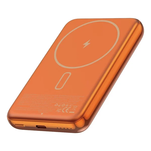 Wiwu Wi-P089 Turuncu 10000 mAh Hızlı Şarj Magsafe Powerbank - Görsel 2