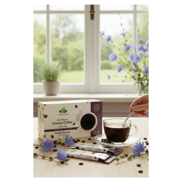 Dr. Natural Hindiba Kahvesi 5 Gr. X30 Ve Mavi Hindiba Bitkisel Detox Çayı - 1 Adet - Görsel 4