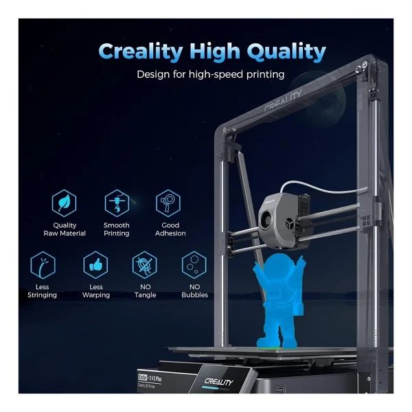 Creality Hyper Luminous Pla 1.75 Mm 1 Kg Mavi Filament - Görsel 2