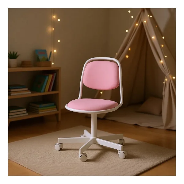 Ikea Örfjall Pembe Çocuk Çalışma Sandalyesi - Görsel 6