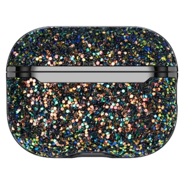 Onegif AirPods Pro 2 (2.Nesil) Bright Simli AirPods Kapak (Siyah) - Görsel 2