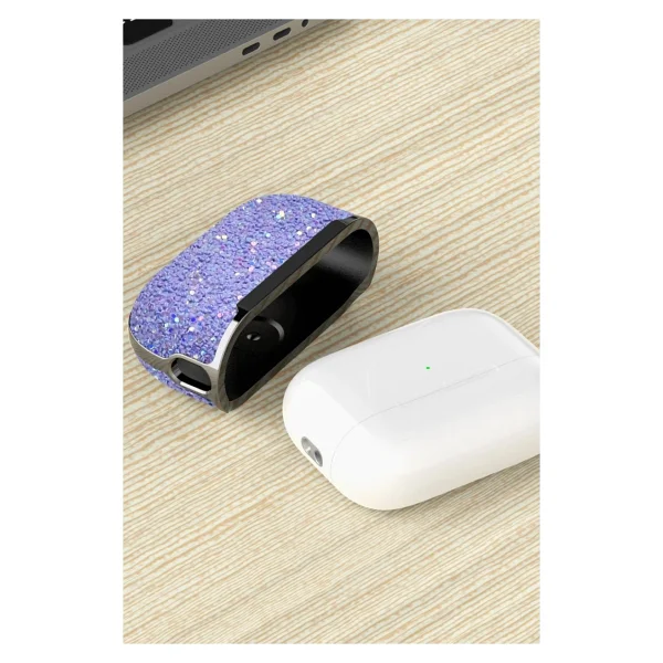 Onegif AirPods Pro 2 (2.Nesil) Bright Simli AirPods Kapak (Siyah) - Görsel 5