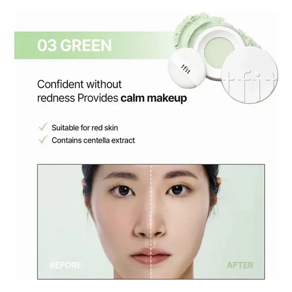 T-Fıt Translucent Set Fınıshıng Powder 3 Green (Sabitleyici Pudra - Yeşil) - Görsel 6