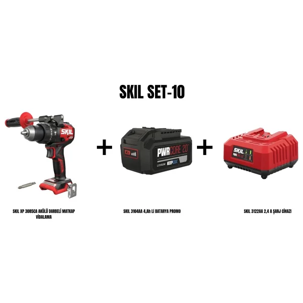 Skil Xp 3085ca Tek Akülü 4 Ah Darbeli Matkap - Görsel 5
