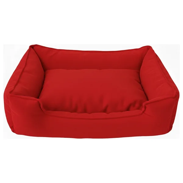 Brt Pet Kedi Yatağı 60x45 Cm Yıkanabilir Küçük Irk Köpekler Için Rahat Kullanım - Kırmızı - Görsel 4