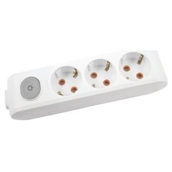 Viko Multi-Let 90117300 Topraklı Kablosuz Anahtarlı Beyaz 3'lü Priz - Görsel 2
