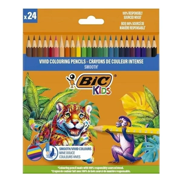 Bic Kids Smooth 24'lü Kuru Boya - Görsel 2