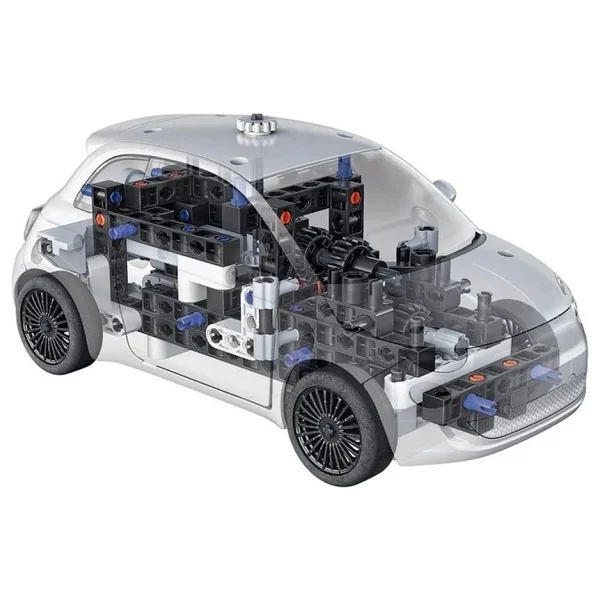 Clementoni Mekanik Laboratuvarı Fiat 500 Elektrikli Araba 75085tr - Görsel 4
