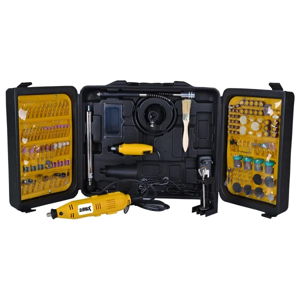 Stilmax Alman Style 405 Parça Devir Ayarlı Gravür Oyma Makinesi Dremel Taşlama Zımpara Seti 450w - Görsel 3