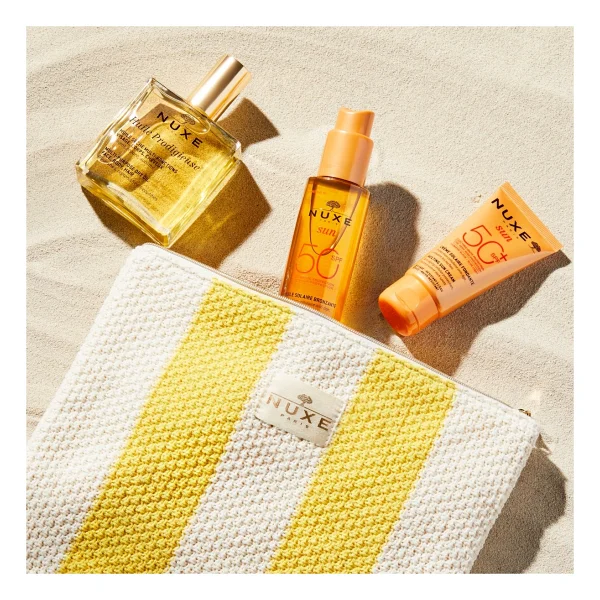 Nuxe Sun Kofre - Bronzlaştırıcı Güneş Yağı Spf50 150 Ml + Güneş Kremi Spf50 + Kuru Yağ 50 Ml - Görsel 3