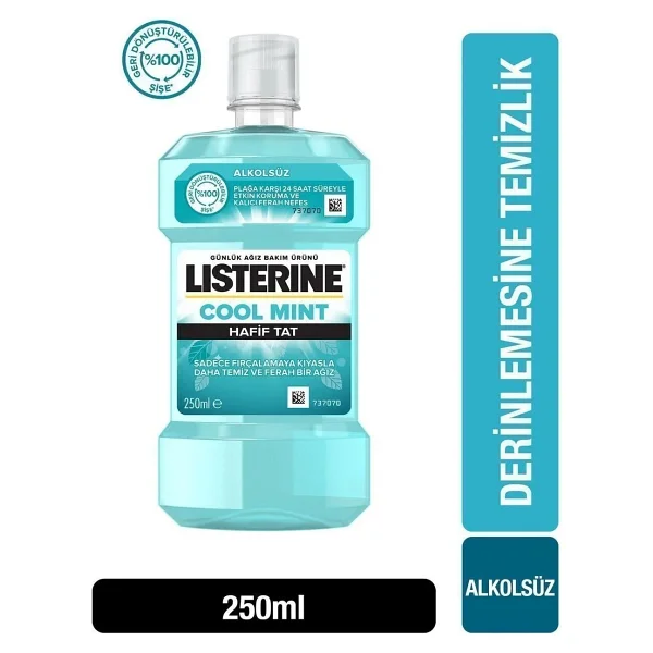 Listerine Cool Mint Hafif Tat 250 Ml Gargara - Görsel 8