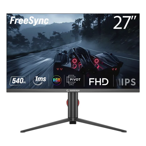 Rampage Ripper Rm27f540f 27" 0.5 Ms Full HD Pivot Ips 540 Hz Oyuncu Monitörü - Görsel 2