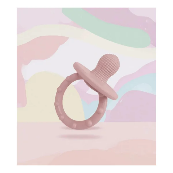 Oioi Silikon Diş Kaşıyıcı 3+ Ay Pinky Pink Ergonomik Tutma Özelliği İle Bebek Gelişimine Destek - Görsel 5