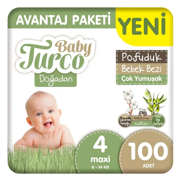 Baby Turco Doğadan Pofuduk 5 Numara Junior 78'li Bebek Bezi - Görsel 8