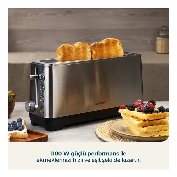 Cecotec Bigtoast Extra 1100 W Ekmek Kızartma Makinesi - Görsel 2