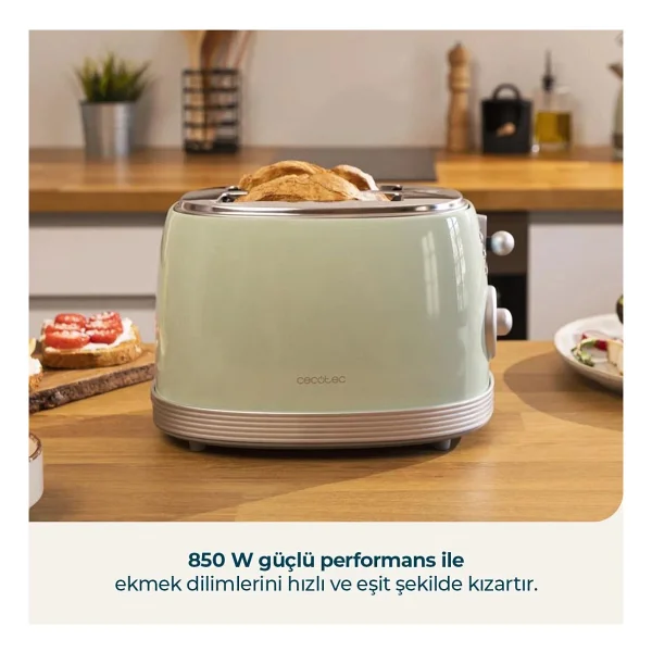 Cecotec Toast Taste 800 Vintage 850 W Ekmek Kızartma Makinesi - Görsel 3