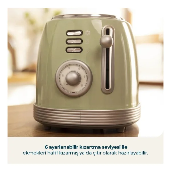 Cecotec Toast Taste 800 Vintage 850 W Ekmek Kızartma Makinesi - Görsel 5