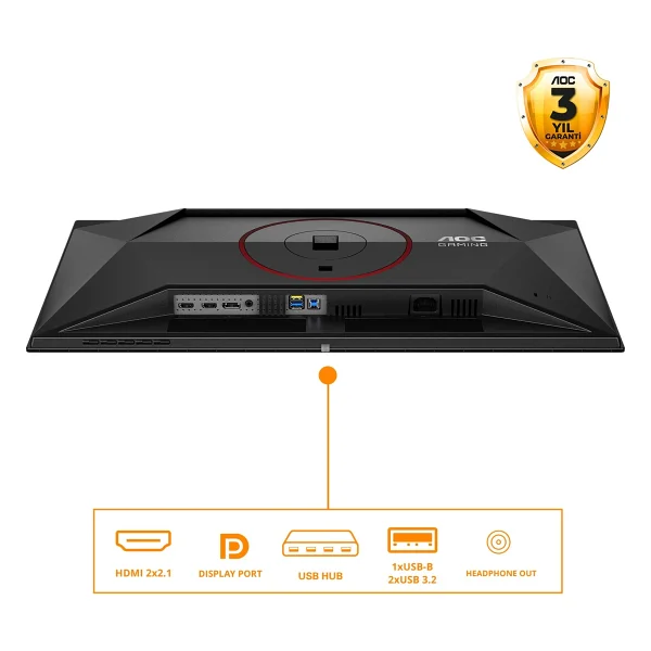 Aoc Q27g4zdr 26.5" 0.03 Ms 2k Pivot 240 Hz OLED Oyuncu Monitörü - Görsel 3