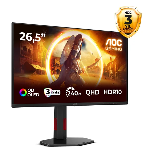 Aoc Q27g4zdr 26.5" 0.03 Ms 2k Pivot 240 Hz OLED Oyuncu Monitörü - Görsel 2