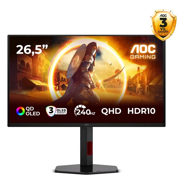 Aoc Q27g4zdr 26.5" 0.03 Ms 2k Pivot 240 Hz OLED Oyuncu Monitörü - Görsel 7