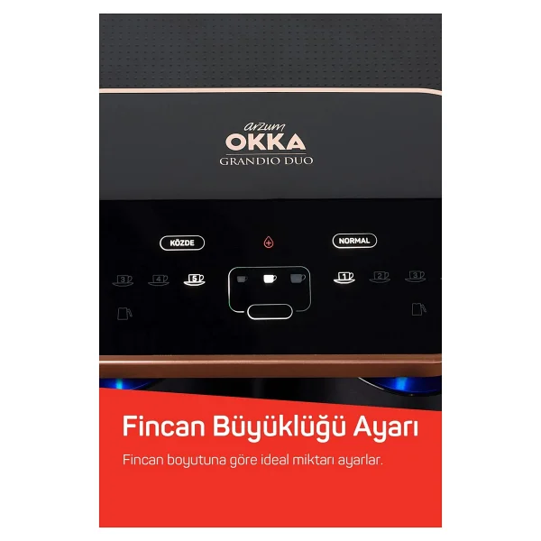 Arzum Okka Grandio Duo Ok007-B Bakır İkili Türk Kahvesi Makinesi - Görsel 3