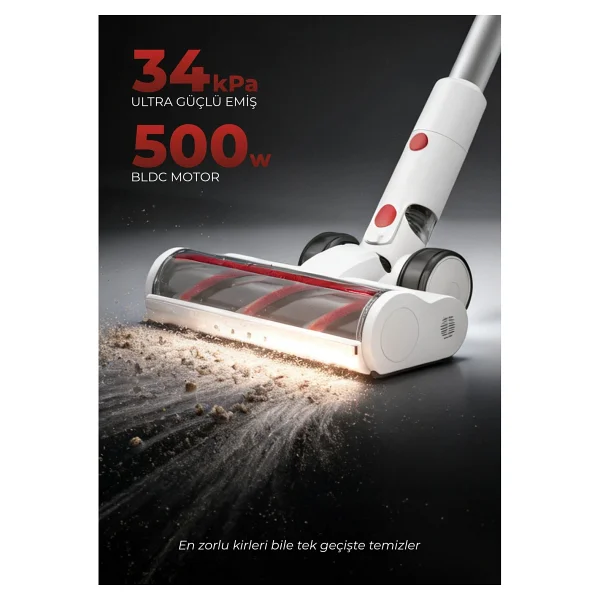 Pirantech Es-330 Pro Şarjlı Dikey Süpürge - Görsel 4