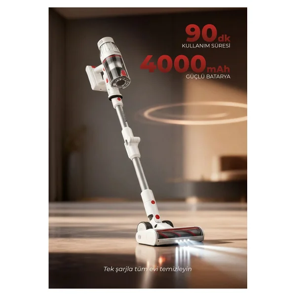 Pirantech Es-330 Pro Şarjlı Dikey Süpürge - Görsel 7