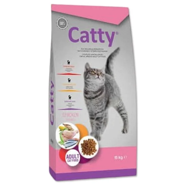 Catty Tavuklu 15 Kg Yetişkin Kedi Maması - Görsel 4