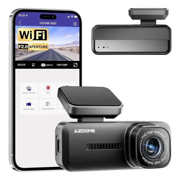 Azdome M200 Full HD Ön Araç Kamerası - Görsel 6