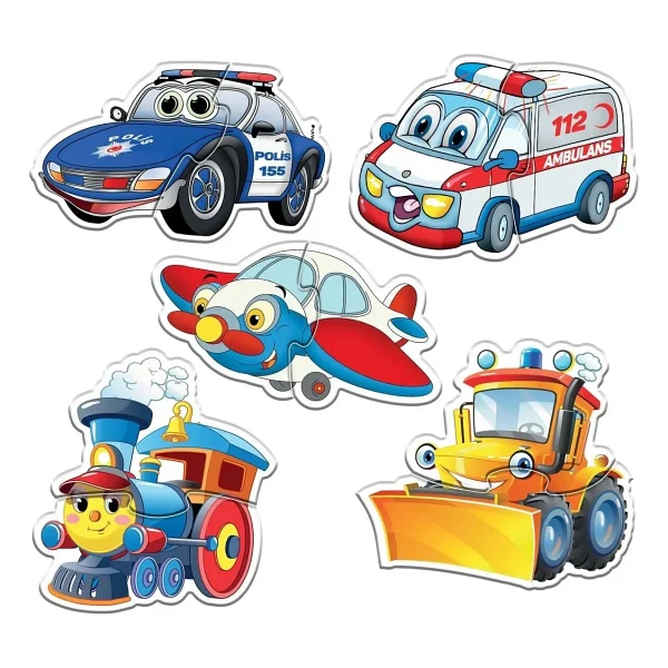 Circle Toys Baby Puzzle Sevimli Araçlar - Görsel 9