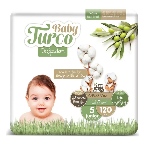 Baby Turco Doğadan 4 Numara Maxi 150'li Bebek Bezi - Görsel 9