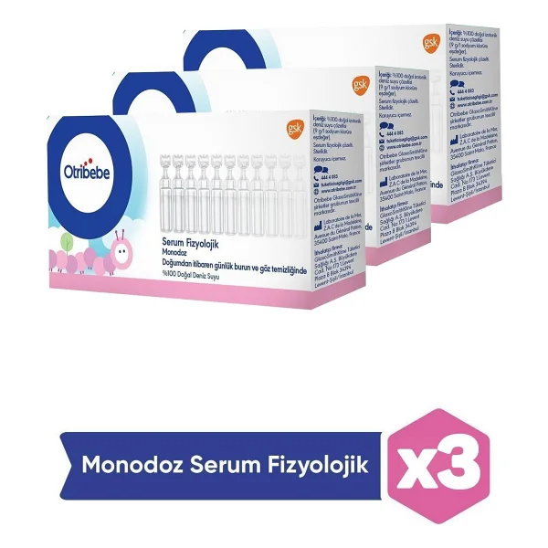 Otribebe Monodoz 5 Ml 20 Flakon 3'lü Paket İzotonik Deniz Suyu - Görsel 9