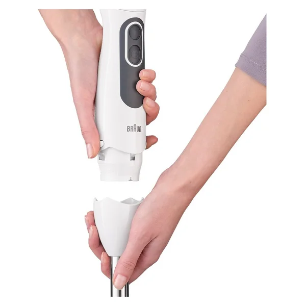 Braun Multiquick 3 Mq3125b El Blender Seti 750w Beyaz Paslanmaz Çelik Blender Doğrayıcı Çırpıcı Ölçü Kabı - Görsel 2